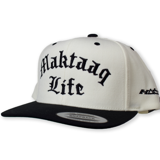 MAKTAAQ LIFE CAP (WHITE/BLACK)