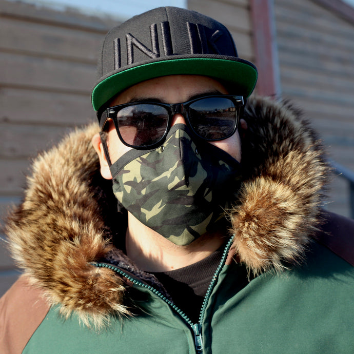 CAMO FACE MASK (GREEN)