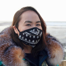 KAMIK PATTERN FACE MASK (BLACK)